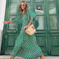 💖SISTA DAGEN FÖRSÄLJNING 50% RABATT💖 Elegant boho maxiklänning för kvinnor med puffärmar👗