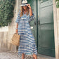 💖SISTA DAGEN FÖRSÄLJNING 50% RABATT💖 Elegant boho maxiklänning för kvinnor med puffärmar👗